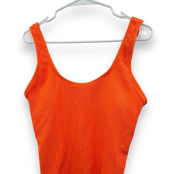 NEW Cotton on Body One PIece Swimsuit Size Large Ribbed Textured Cheeky Swim NWT - Picture 5 of 10